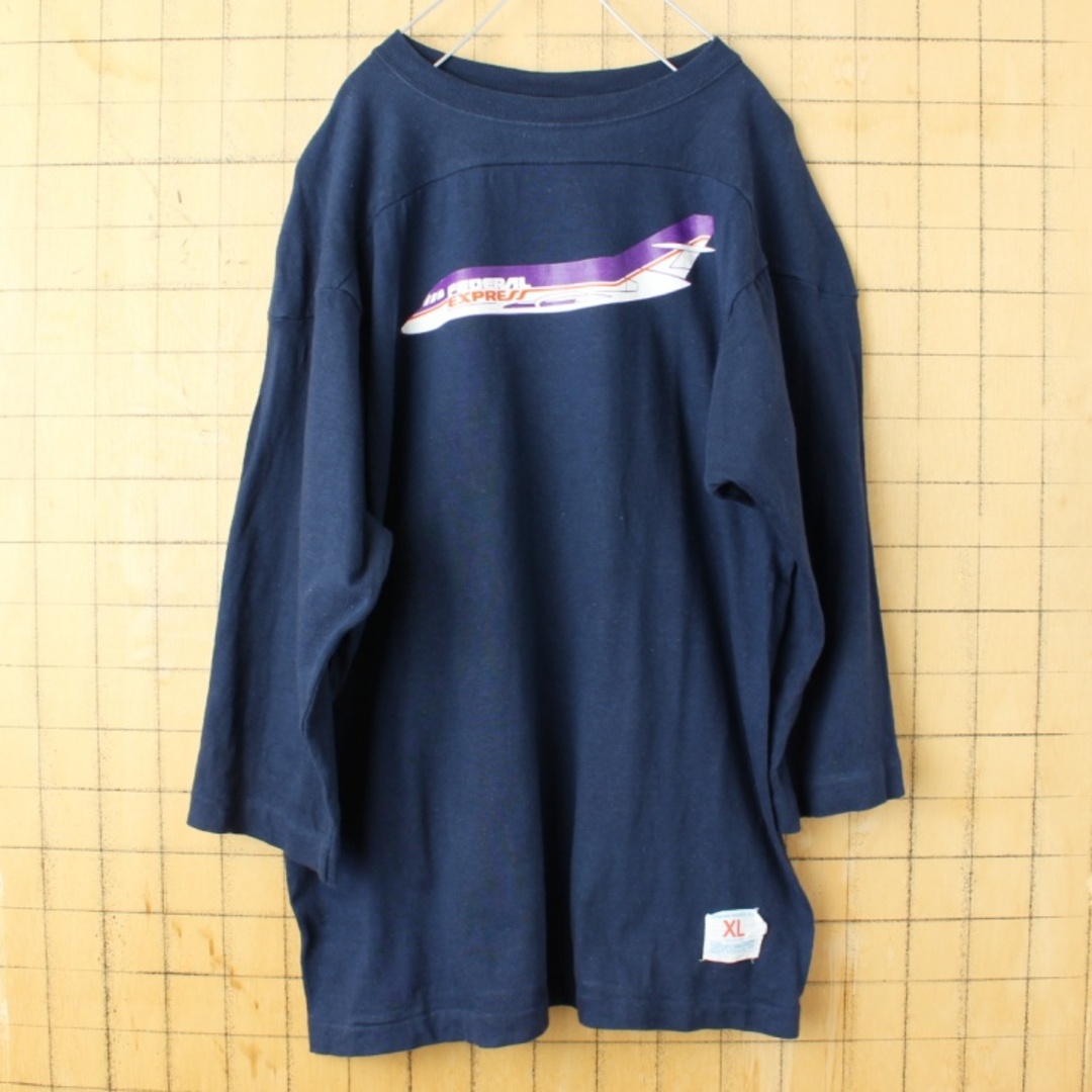 70s champion FEDEXフットボールTシャツネイビーXL  aw94メンズ