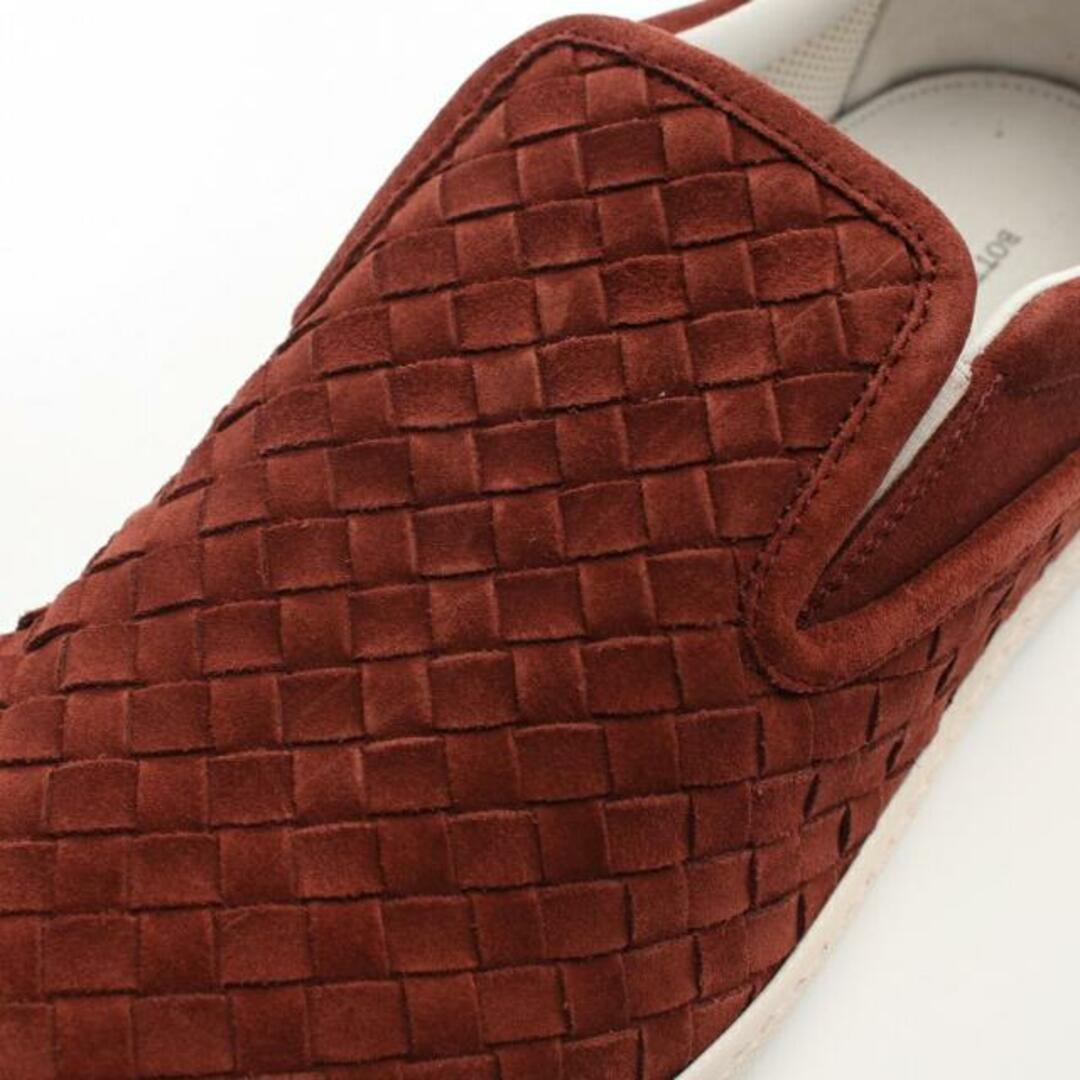 Bottega Veneta(ボッテガヴェネタ)のイントレチャート スリッポン レザー ブラウン メンズの靴/シューズ(スリッポン/モカシン)の商品写真