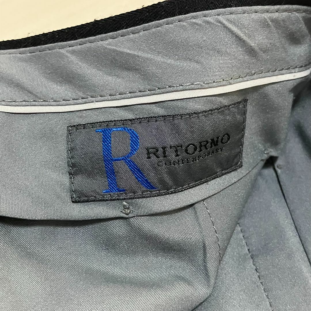 RITORNO スラックス 黒 メンズスーツパンツ メンズのスーツ(スラックス/スーツパンツ)の商品写真