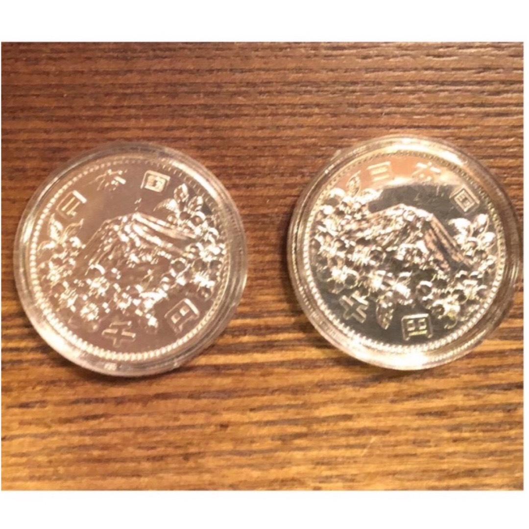 オリンピック 1000円銀貨 2枚  エンタメ/ホビーの美術品/アンティーク(貨幣)の商品写真