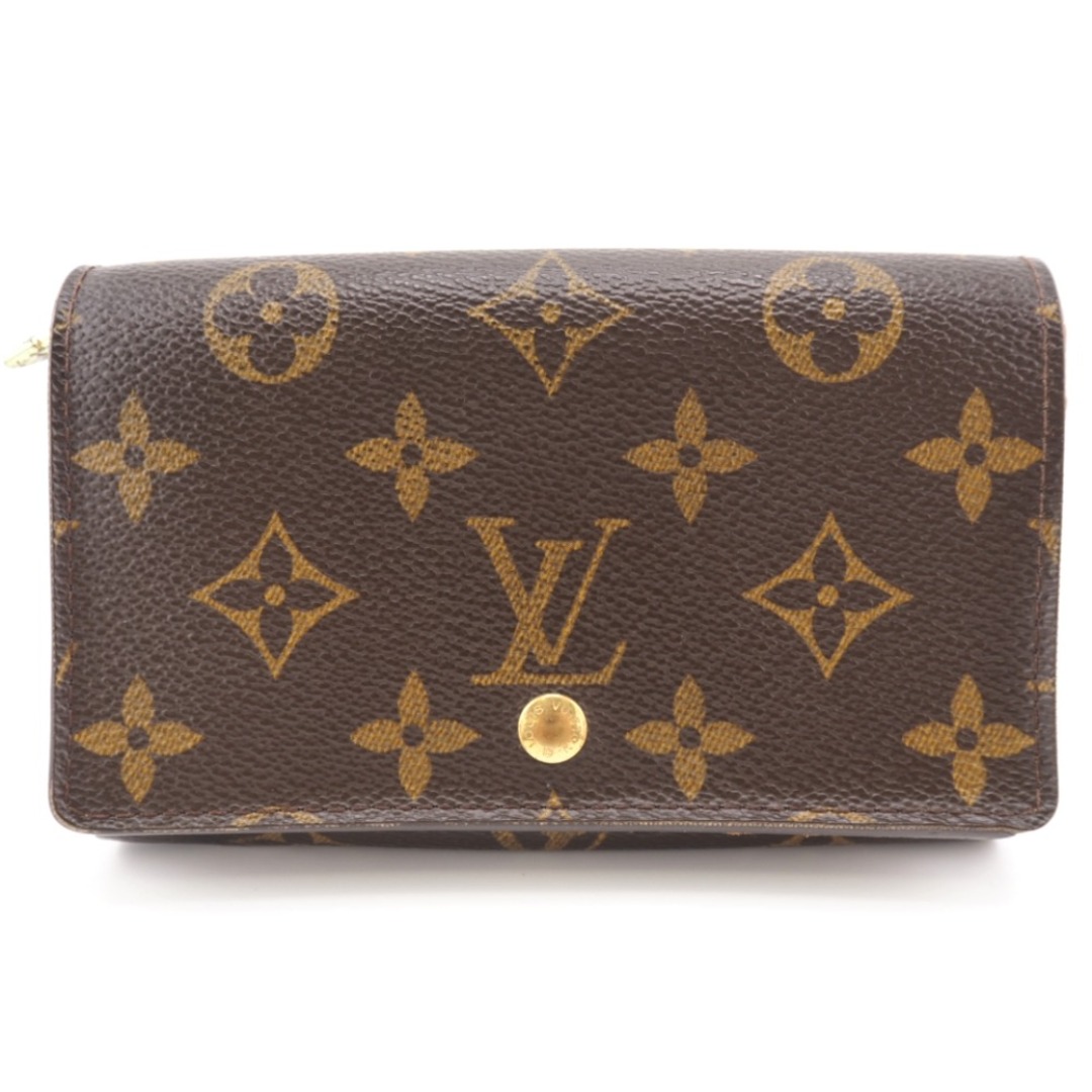 ルイヴィトン LOUIS VUITTON 長財布
 モノグラム ポルトモネビエトレゾール M61730 ブラウン