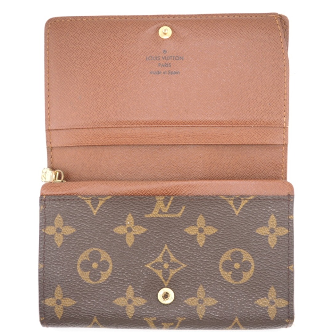 ルイヴィトン LOUIS VUITTON 長財布
 モノグラム ポルトモネビエトレゾール M61730 ブラウン