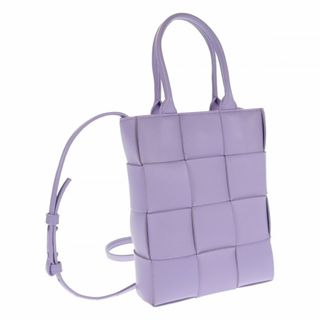 ボッテガヴェネタ(Bottega Veneta)の【中古】【ABランク】BOTTEGA VENETA ボッテガヴェネタ ミニカセットトート 縦型 トートバッグ 709341 VMAY1 4214 ラムスキン ウィステリア パープル【ISEYA】(メッセンジャーバッグ)