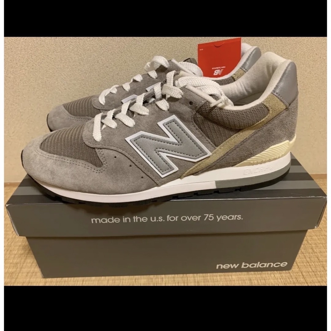 996（New Balance）(キュウキュウロク)のmade in USA 27cm ニューバランス  スニーカー M996 グレー メンズの靴/シューズ(スニーカー)の商品写真