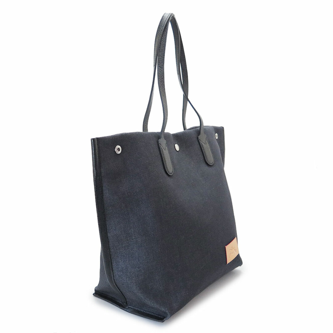 LONGCHAMP(ロンシャン)のロンシャン トートバッグ レディース ESSENTIAL L 10090 HDO H06 エッセンシャル L ショッピングバッグ ショルダーバッグ デニム LONGCHAMP A4収納可 レディースのバッグ(トートバッグ)の商品写真