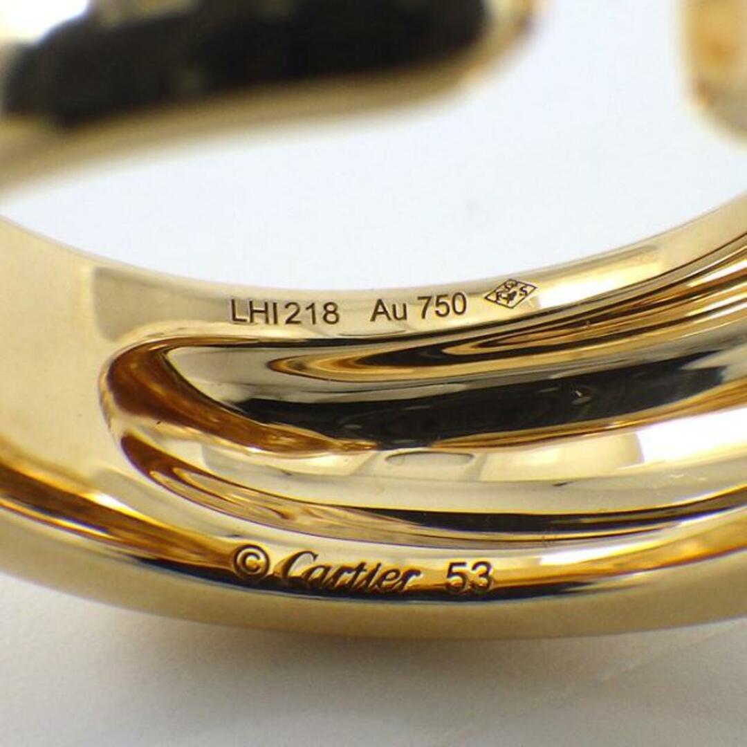 Cartier(カルティエ)のカルティエ Cartier リング パンテール B4230853 パンサーモチーフ ツァボライト オニキス K18YG 13号 / #53 【中古】 レディースのアクセサリー(リング(指輪))の商品写真