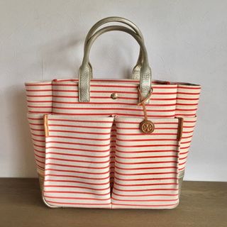 新品 匿名配送トリーバーチ エラミニ キャンバス トートバッグ