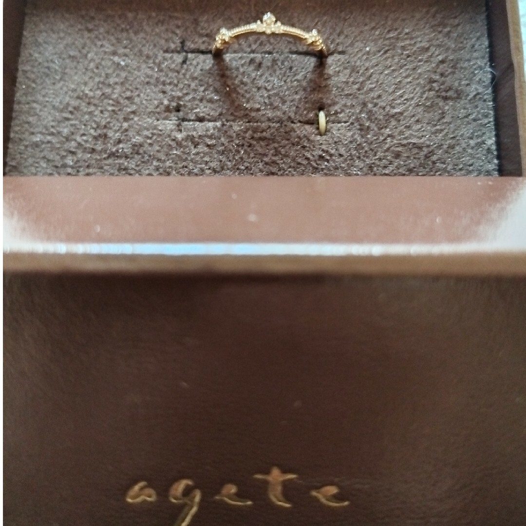 agete(アガット)のagete K10ダイヤリング レディースのアクセサリー(リング(指輪))の商品写真