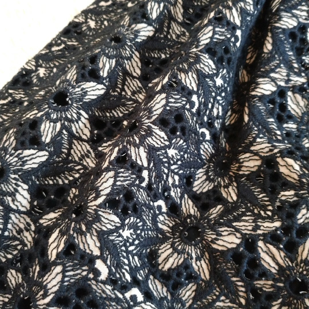 Sybilla - 高級☆Sybilla ノーカラーコート 総刺繍 花柄 総柄 M ウール