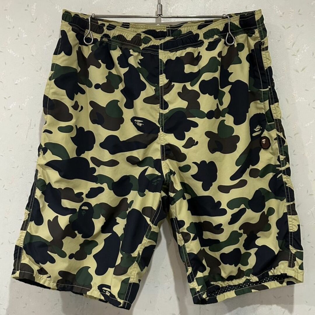 日本国内正規品 ＊A BATHING APE カモ柄 裏メッシュ ハーフパンツ 2XL