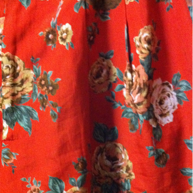 ヴィンテージ花柄キュロットスカート レディースのパンツ(キュロット)の商品写真