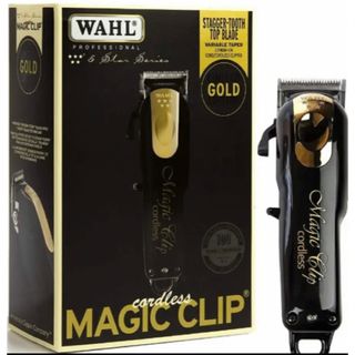 ウォール(WALL)のwahl コードレスバリカンファイブスターマジッククリップ GOLD/BLACK(メンズシェーバー)