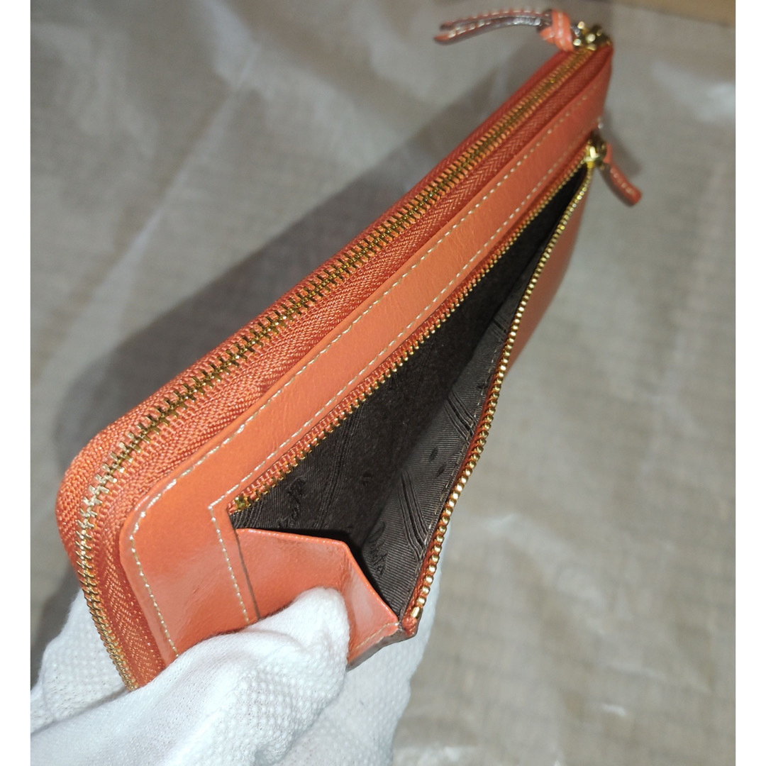 Dakota(ダコタ)のDakota ダコタ　長財布　モデルノ　オレンジ　美品 レディースのファッション小物(財布)の商品写真