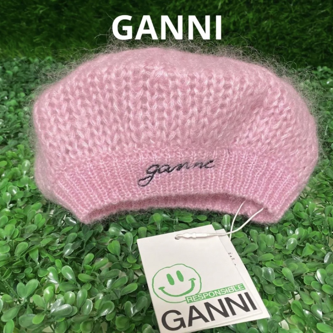 TOMORROWLAND(トゥモローランド)のGANNI ⭐︎新品⭐︎ガニー ベレー帽/ピンク レディースの帽子(ハンチング/ベレー帽)の商品写真