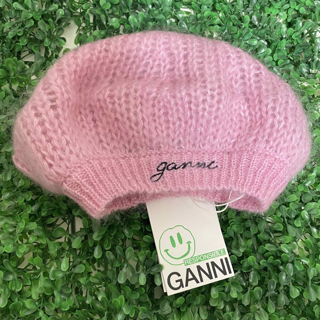 TOMORROWLAND(トゥモローランド)のGANNI ⭐︎新品⭐︎ガニー ベレー帽/ピンク レディースの帽子(ハンチング/ベレー帽)の商品写真