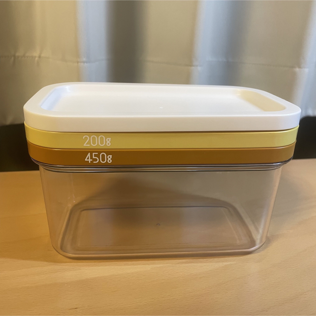 バターケース カッター付き 450g用 インテリア/住まい/日用品のキッチン/食器(容器)の商品写真