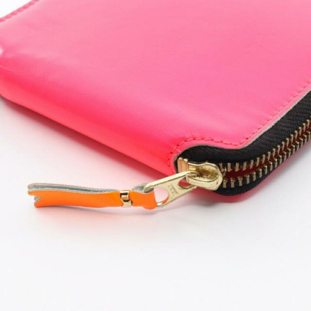 COMME des GARCONS(コムデギャルソン)の ラウンドファスナー財布 レザー ピンクパープル ネオンカラー レディースのファッション小物(財布)の商品写真