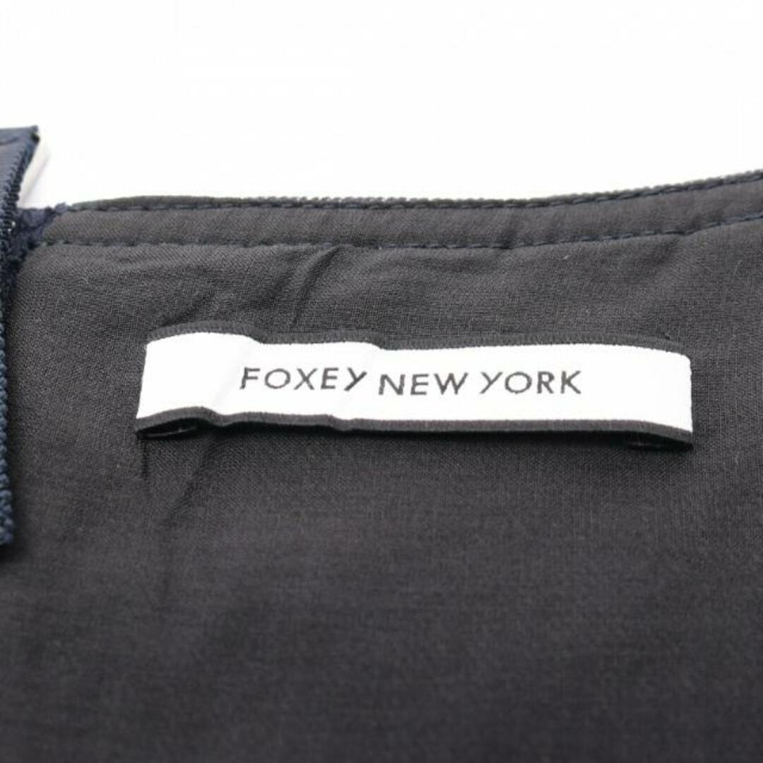 FOXEY NEW YORK(フォクシーニューヨーク)のモンロー ワンピース ノースリーブ デニム ダークネイビー レディースのワンピース(ひざ丈ワンピース)の商品写真