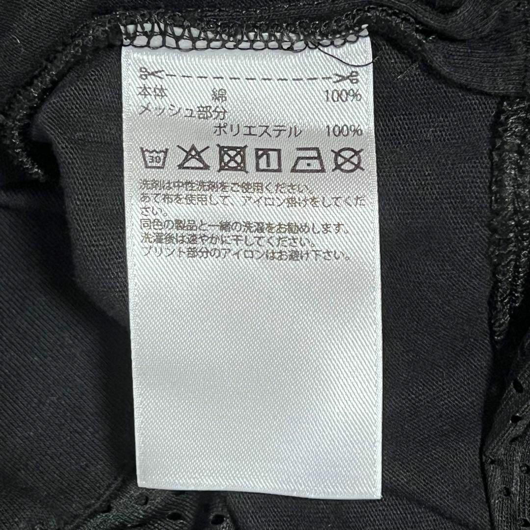 adidas アディダス 美品 半袖Tシャツ 黒 全面プリント プルオーバー 9