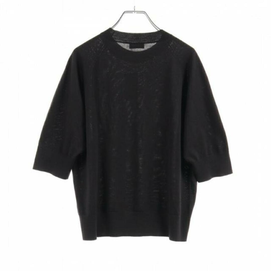 DRIES VAN NOTEN(ドリスヴァンノッテン)のTULLA ニット 半袖 ウール ブラック レディースのトップス(ニット/セーター)の商品写真