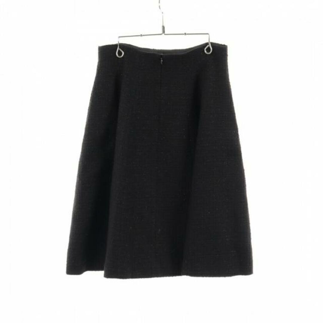 Valette バレット フレア スカート ツイード ブラック ジュエルボタン 1