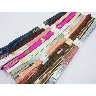 平和屋2□和装小物 帯締め全て未使用10本 花やわらぎ 高麗組 伊賀くみ