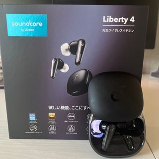 アンカー(Anker)のAnker SoundCore Liberty 4 ミッドナイトブラック　訳あり(ヘッドフォン/イヤフォン)