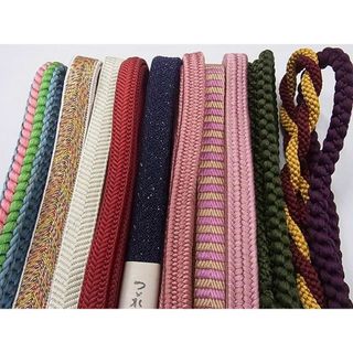 平和屋2□和装小物 帯締め全て未使用10本 花やわらぎ くみひも 金糸