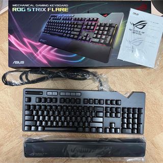 エイスース(ASUS)のASUSメカニカルゲーミングキーボード ROG STRIX FLARE 赤軸(PC周辺機器)