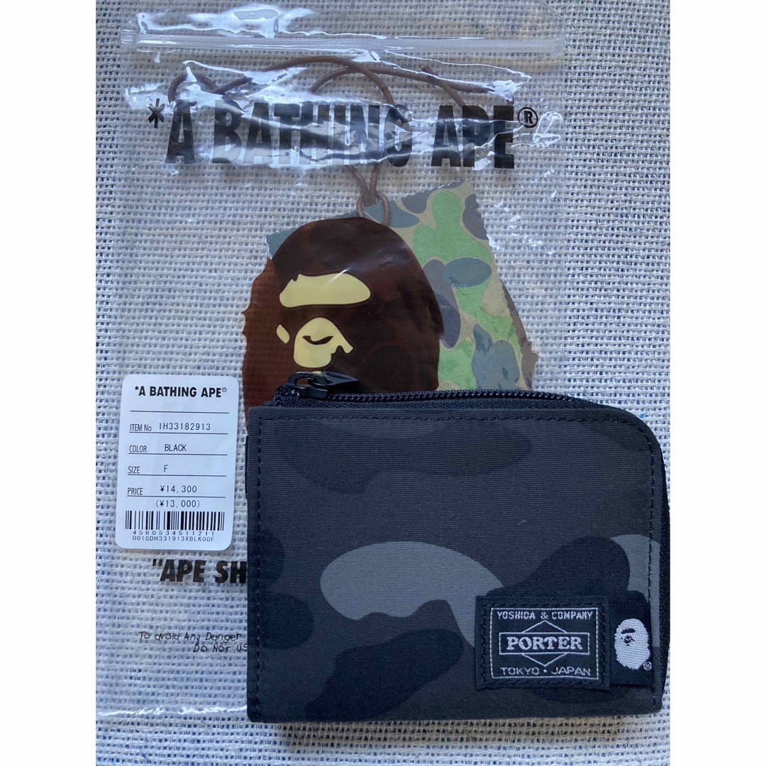 A BATHING APE PORTER MINI WALLET