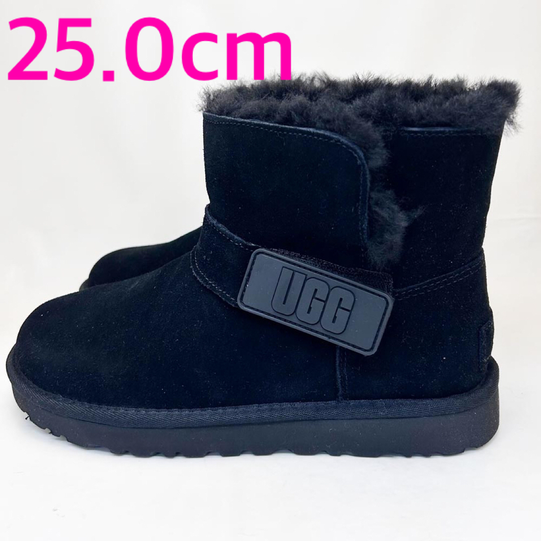 UGG - 新品 UGG ミニベイリー グラフィック ロゴストラップ ブラック