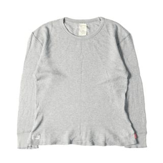 ダブルタップス(W)taps)のWTAPS ダブルタップス Tシャツ サイズ:L 00s ワッフル クルーネック ロングスリーブ Tシャツ 長袖 WAFFLE L/S グレー トップス カットソー ロンT シンプル 無地 カジュアル ミリタリー ストリート ブランド 【メンズ】【中古】(Tシャツ/カットソー(七分/長袖))