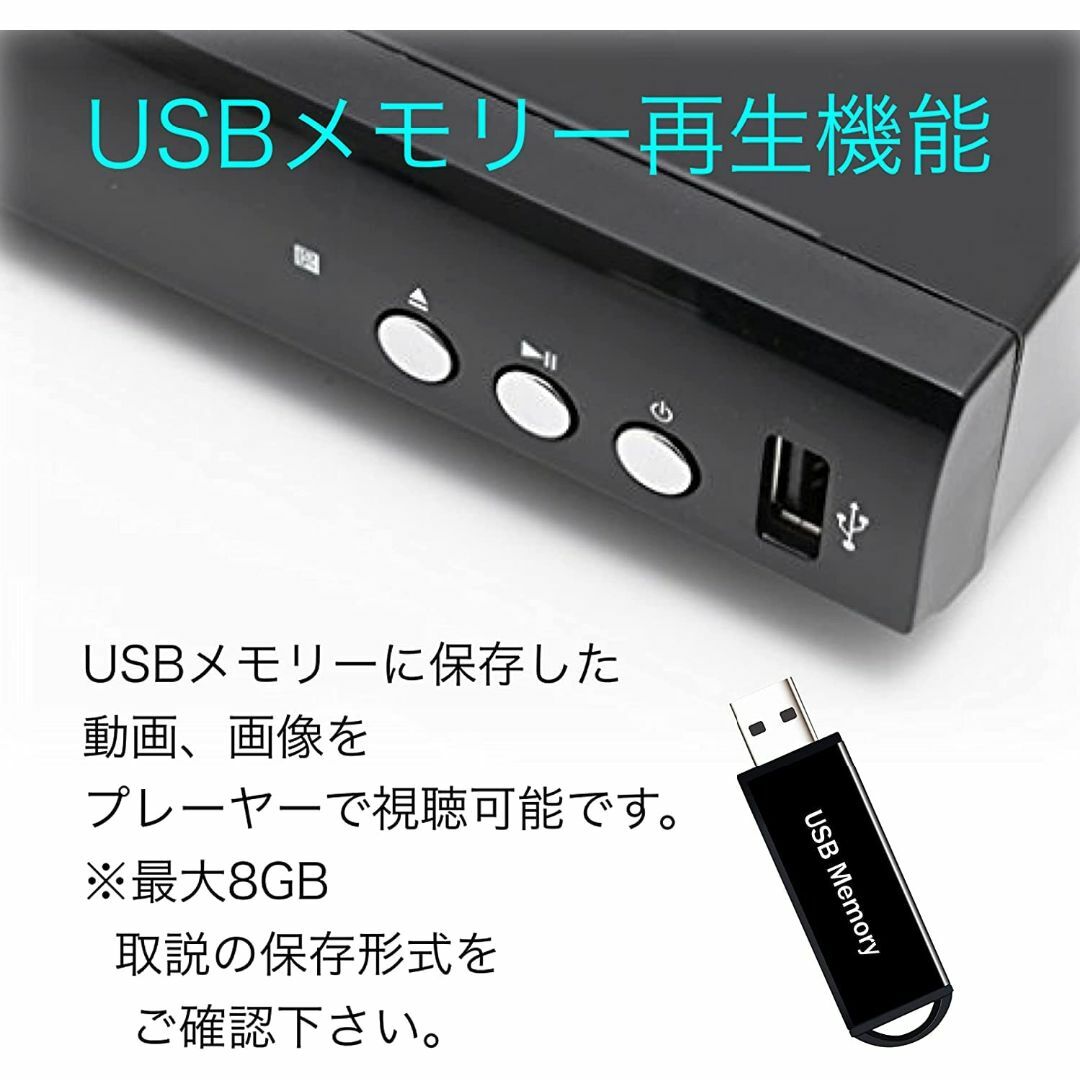 ブルーレイ ディスク プレーヤー BD DVDプレイヤー 再生専用 HDMI U