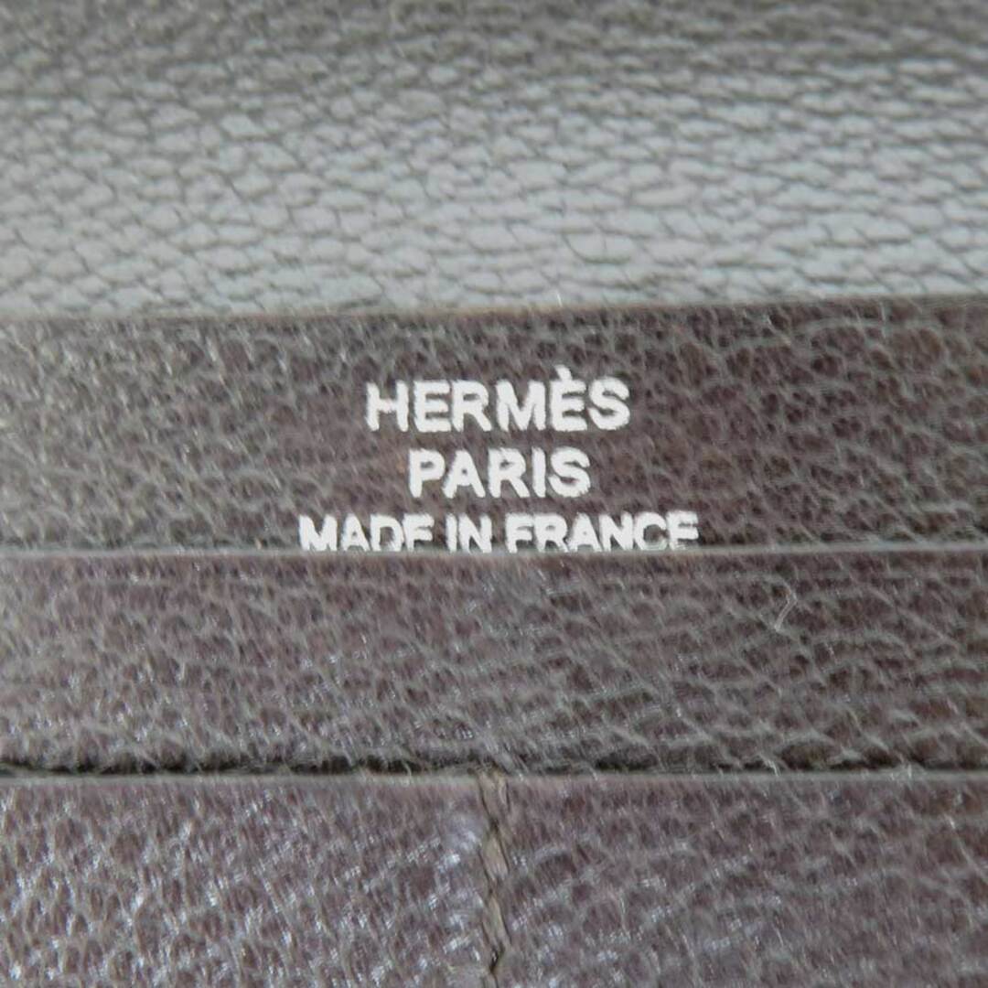 Hermes - エルメス HERMES 札入れ MC2 メンデル レザー ダークブラウン