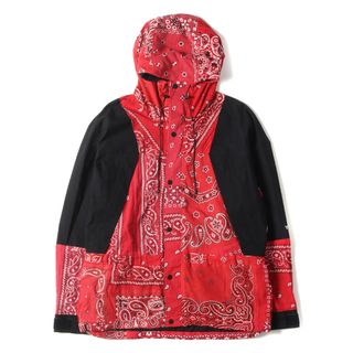 レディメイド(READYMADE)のREADYMADE レディメイド マウンテンパーカー サイズ:2 ヴィンテージバンダナ 柄 MOUNTAIN PARKA 21SS レッド 赤 アウター ブルゾン ジャケット カジュアル ストリート ブランド【メンズ】【中古】【美品】(マウンテンパーカー)