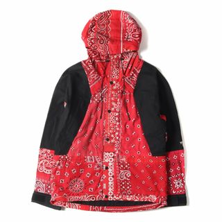 レディメイド(READYMADE)のREADYMADE レディメイド マウンテンパーカー サイズ:0 21SS ヴィンテージバンダナ 柄 MOUNTAIN PARKA レッド 赤 アウター ブルゾン ジャケット カジュアル ストリート ブランド【メンズ】【中古】【美品】(マウンテンパーカー)