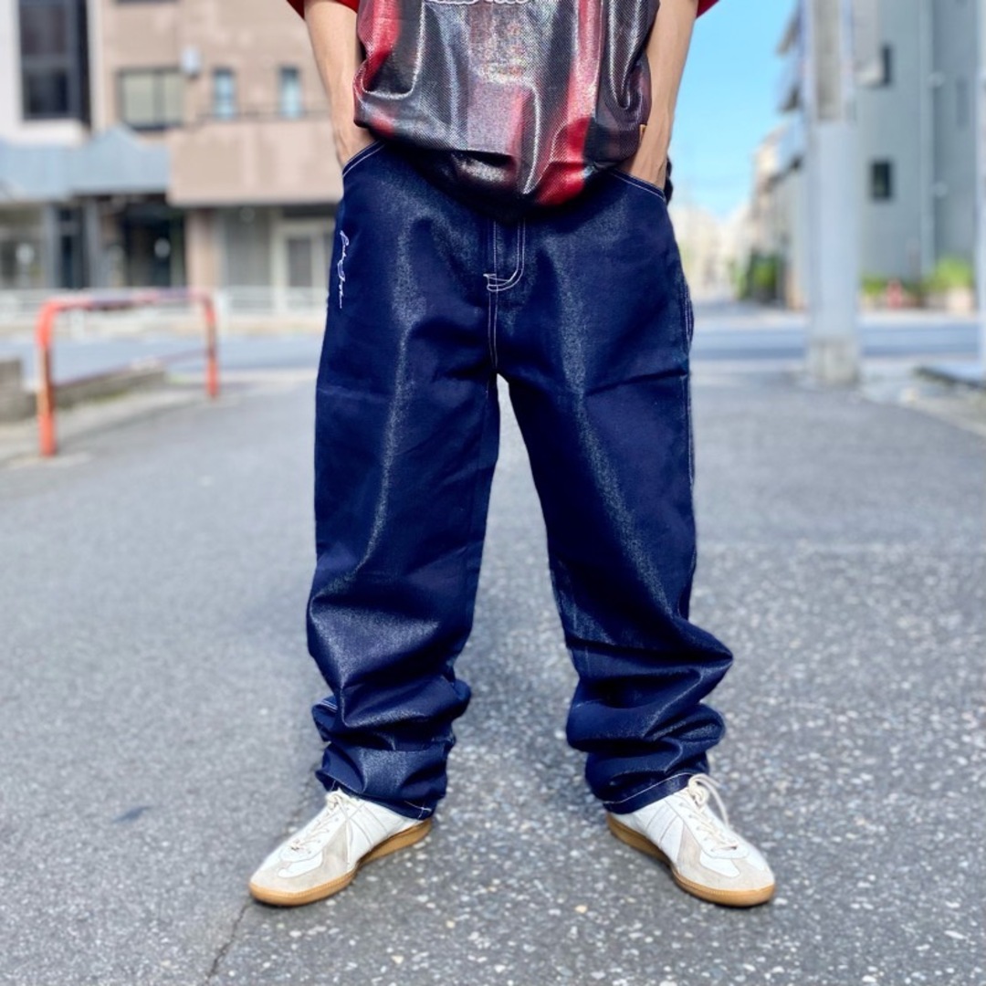 75%OFF!】 W32 L34 FUBUデニムジーンズストリートバギーパンツジーパン