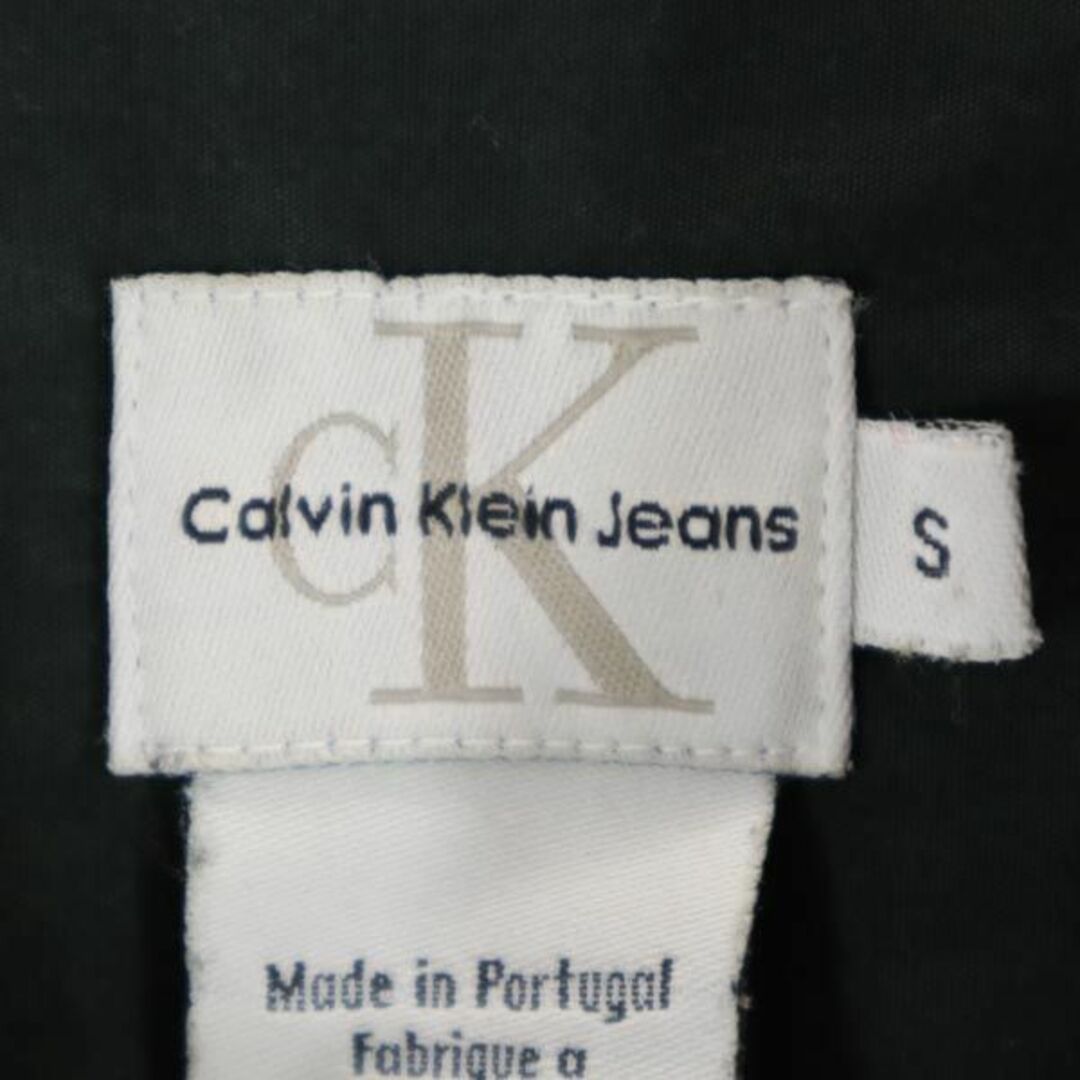 カルバンクラインジーンズ 90s オールド 長袖 シャツ S 緑系 Calvin klein Jeans ロゴ刺繍 メンズ   【230905】 7