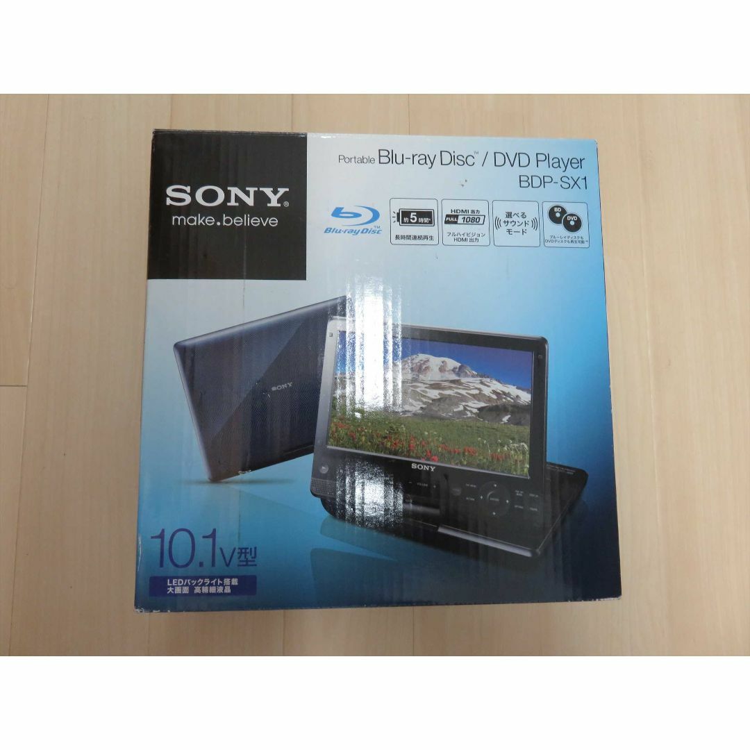 SONY(ソニー)のSONY ソニー ポータブルブルーレイディスク/DVDプレーヤー BDP-SX1 スマホ/家電/カメラのテレビ/映像機器(DVDプレーヤー)の商品写真