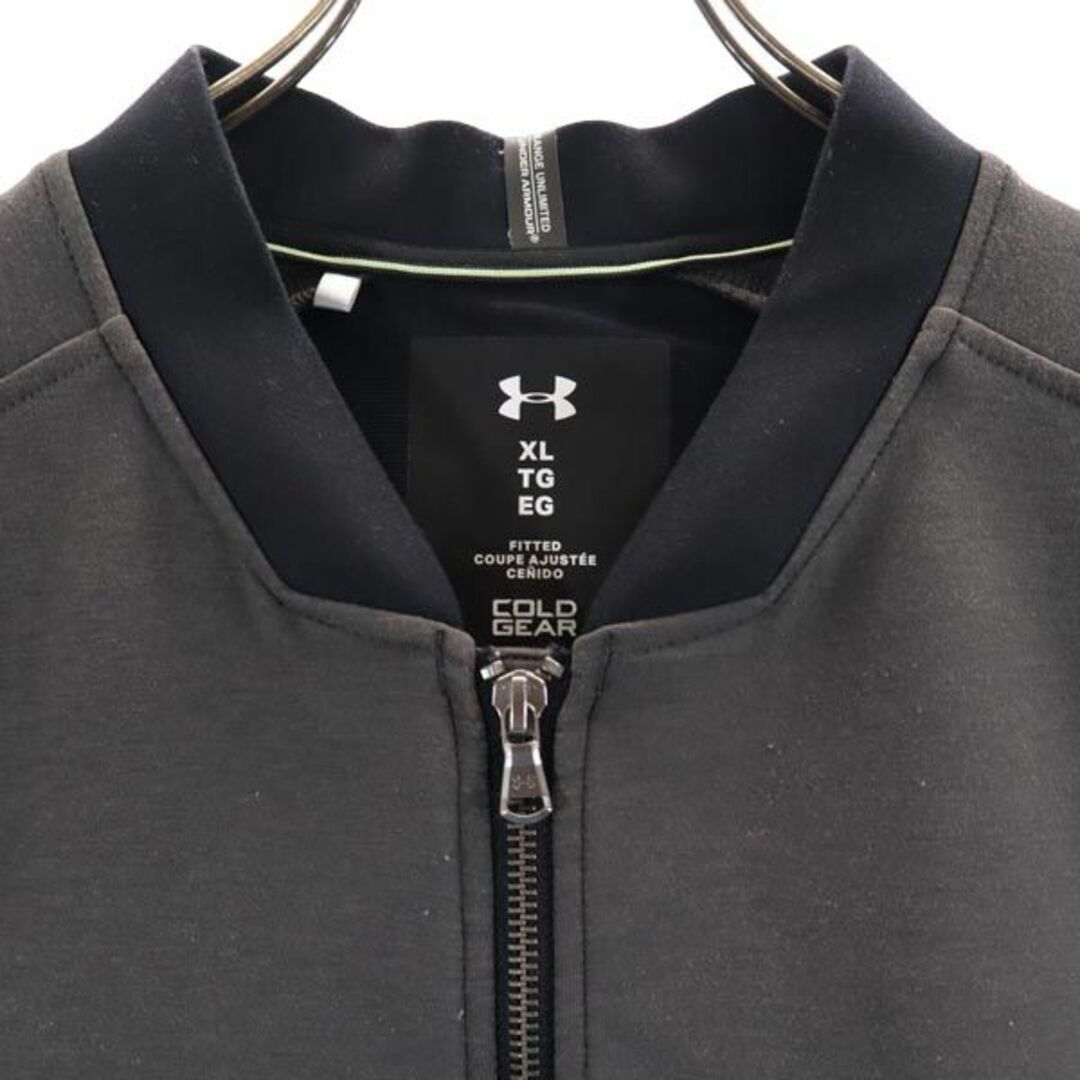 アンダーアーマー スポーツ ジップジャケット トレーニングウェア XL グレー系 UNDER ARMOUR ブルゾン メンズ 【中古】 【230905】