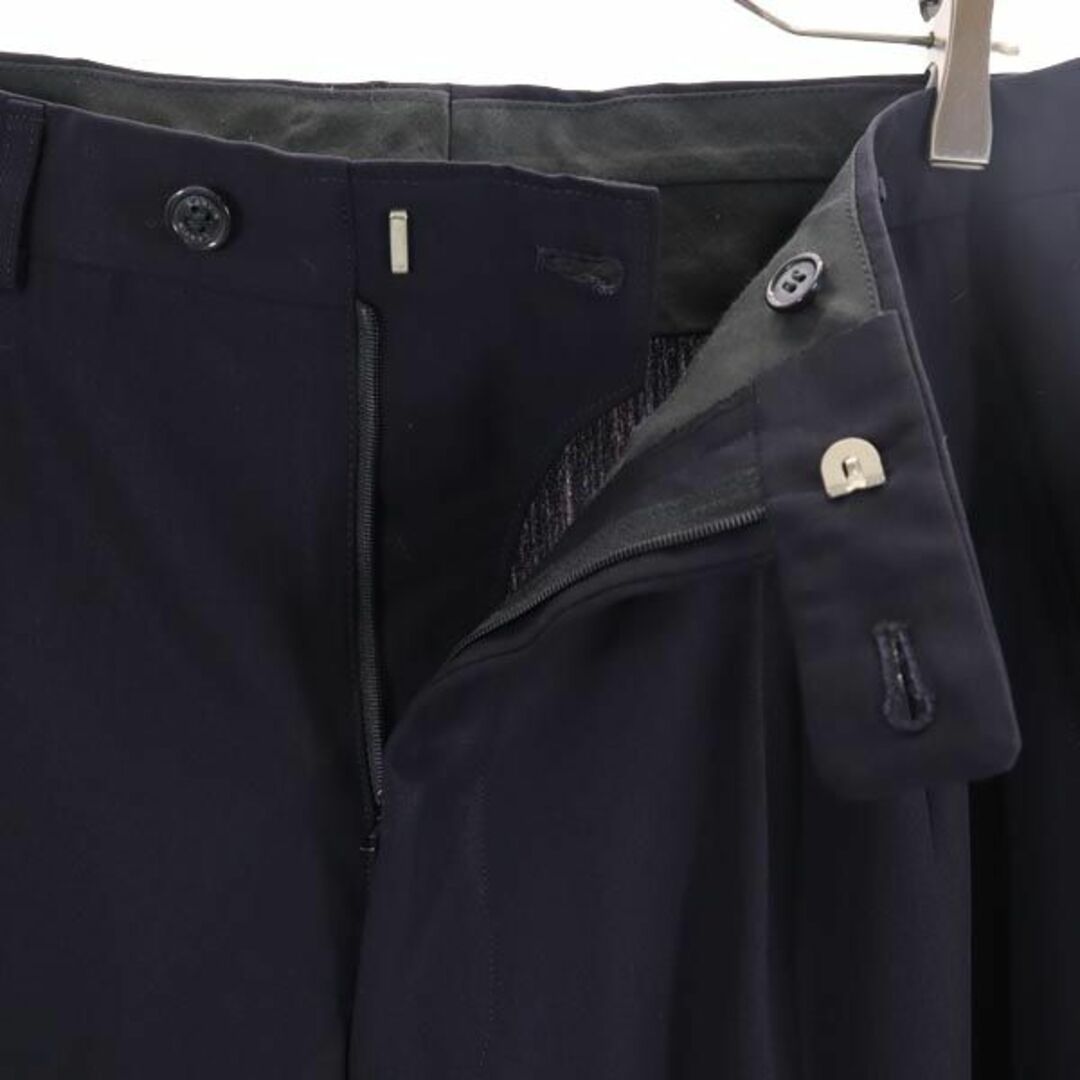 LANVIN - ランバン ウール100% スラックスパンツ R50-46-88 ネイビー