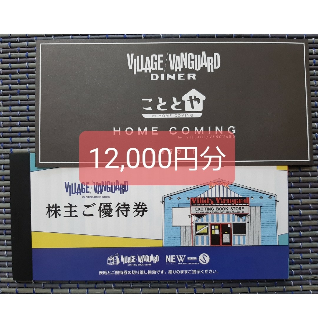 VILLAGE VANGUARD 株主優待 12000円 ヴィレッジヴァンガード2024年1月