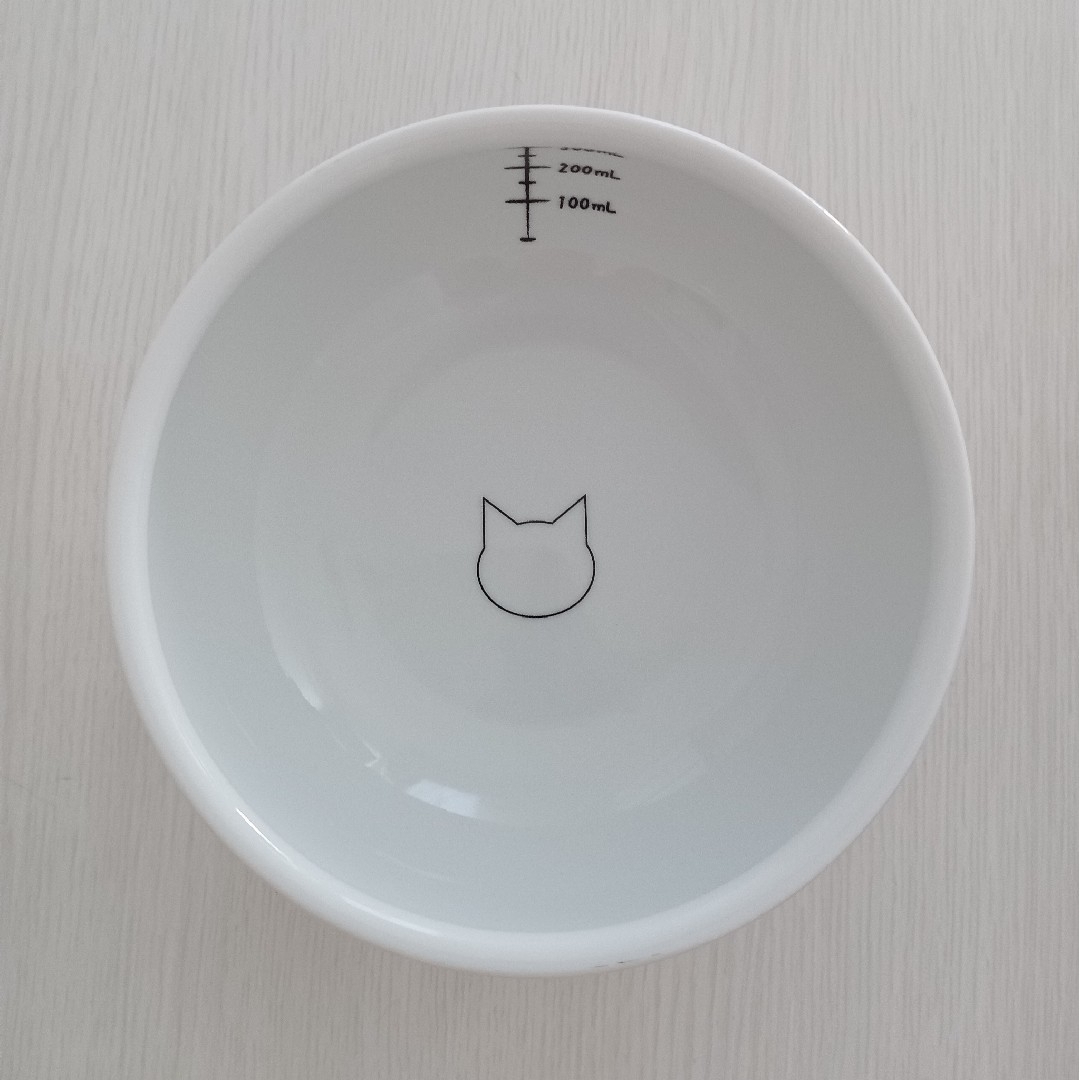 necoichi(ネコイチ)の猫壱ハッピーダイニング脚付ウォーターボウルハイタイプ猫柄シリコン付【中古品】 その他のペット用品(猫)の商品写真