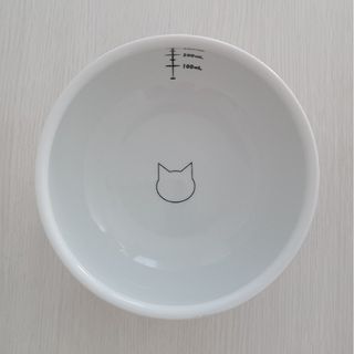 ネコイチ(necoichi)の猫壱ハッピーダイニング脚付ウォーターボウルハイタイプ猫柄シリコン付【中古品】(猫)