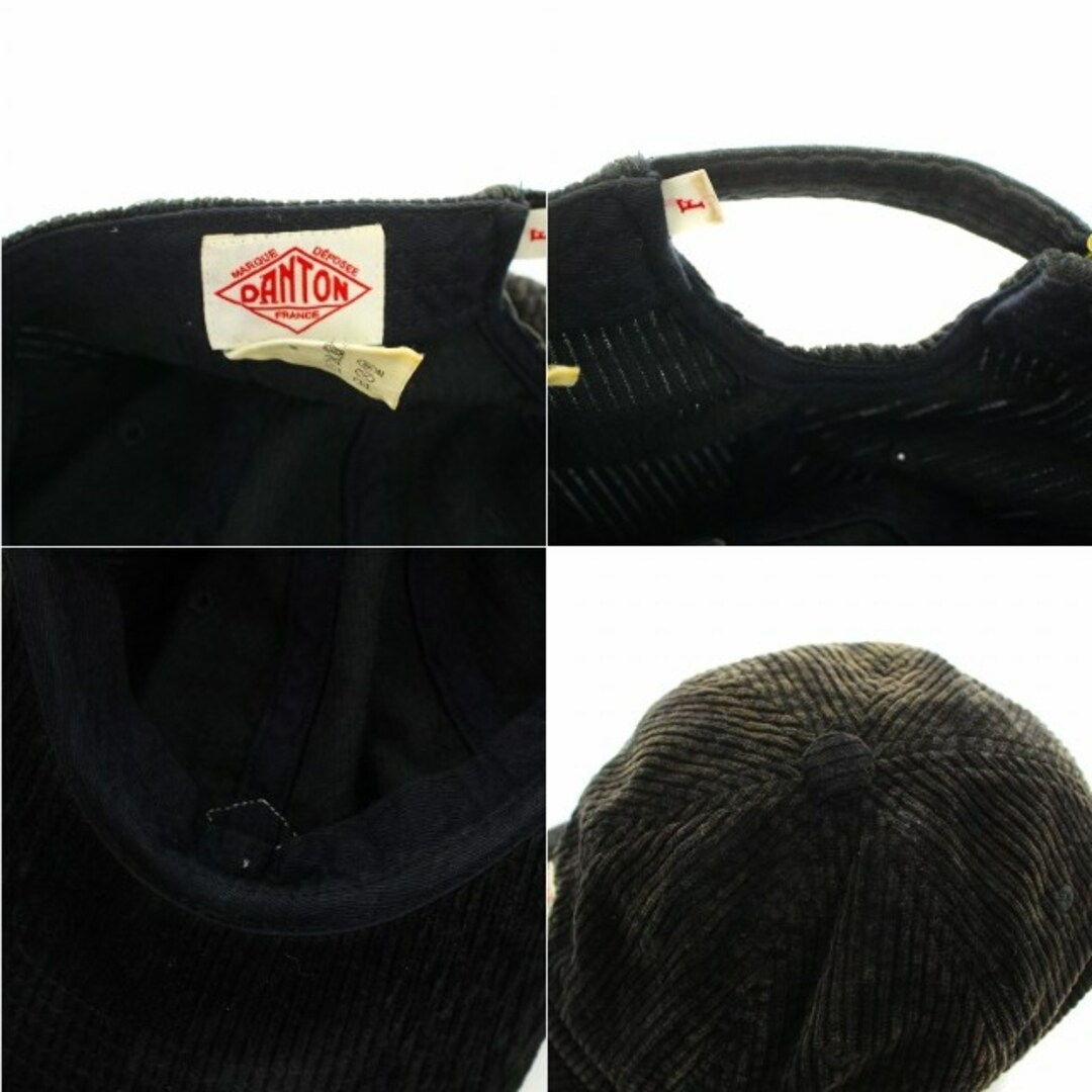 DANTON(ダントン)のダントン コーデュロイ 6パネル キャップ 野球帽 F 黒 18A-KR-003 レディースの帽子(キャップ)の商品写真
