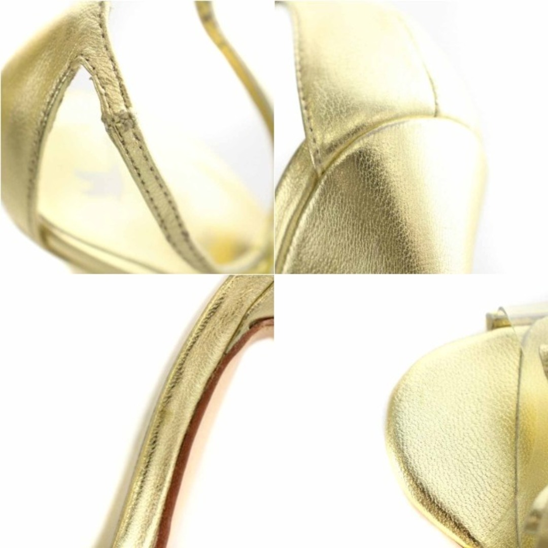 ツル バイ マリコオイカワ ストラップサンダル 36 23.5cm ゴールド色 レディースの靴/シューズ(サンダル)の商品写真