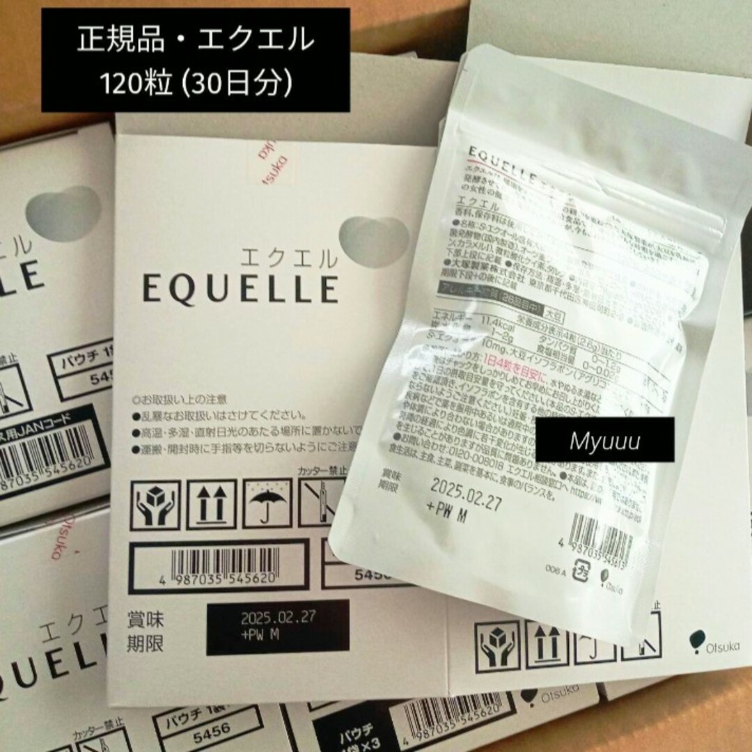 大塚製薬(オオツカセイヤク)の２袋セット 新品 大塚製薬 エクエル パウチ 120粒入‼️ 偽造品に注意 ‼️ その他のその他(その他)の商品写真