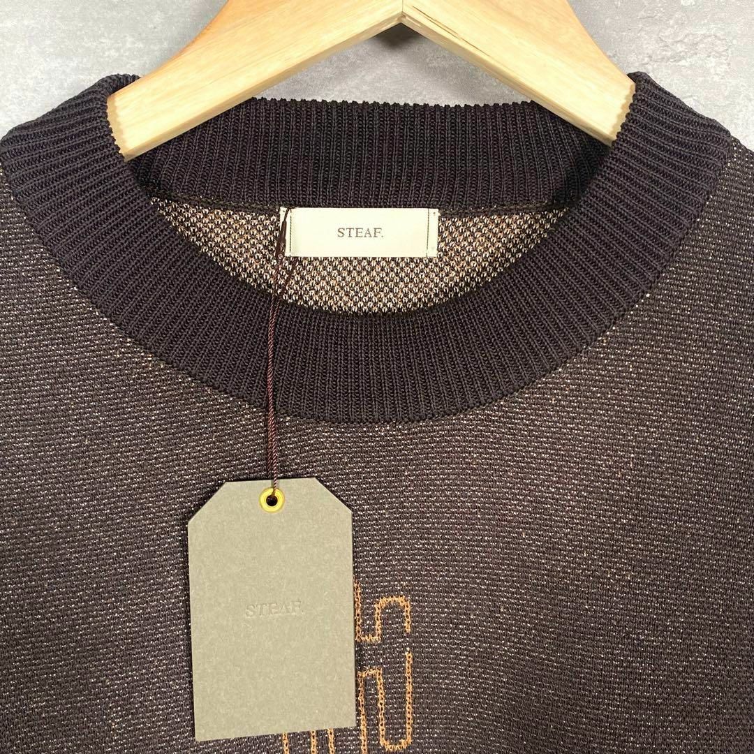 『STEAF』スティーフ (L) シルク混ニット / CYPRESS メンズのトップス(ニット/セーター)の商品写真