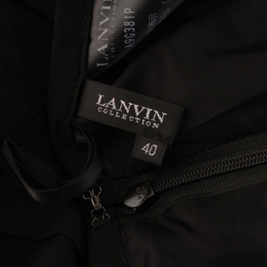 LANVIN - LANVIN COLLECTION スカート プリーツ ひざ丈 40 黒の通販 by