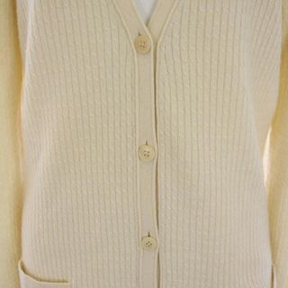 ロロピアーナ BABY CASHMERE カーディガン 42 M ベージュ-